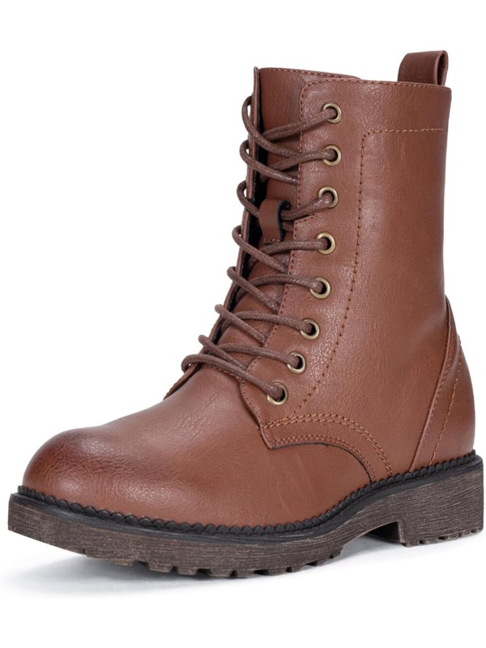 Stylish Lace-Up Combat Ankle Boots for Women | Low Heel Moto Fall Booties